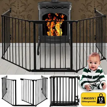 

5pc Garden Safety Fence Children From Touching Dangerous Equipment High-quality Pet Fencing Outdoor Metal Guardrail HWC