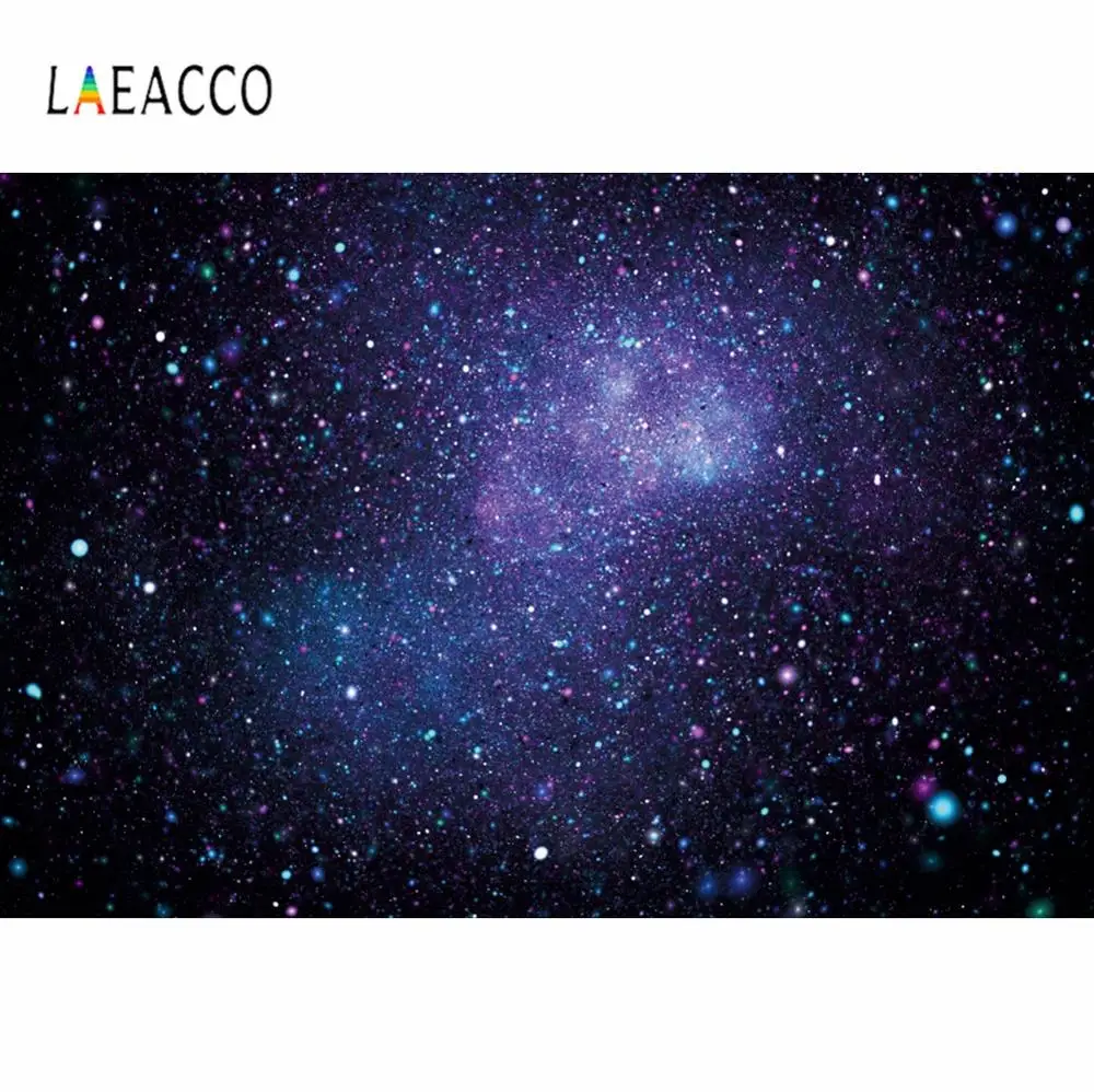 

Laeacco красочные точки Звездная Вселенная фото фон Настенный декор ребенок портрет фотографии фон для фотостудии