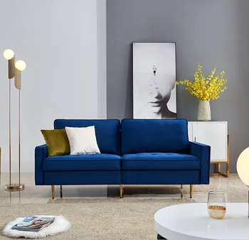 

Modern Velvet Fabric Sofa 180cm Lazy Sofa Furniture Living Room Sofa Couch