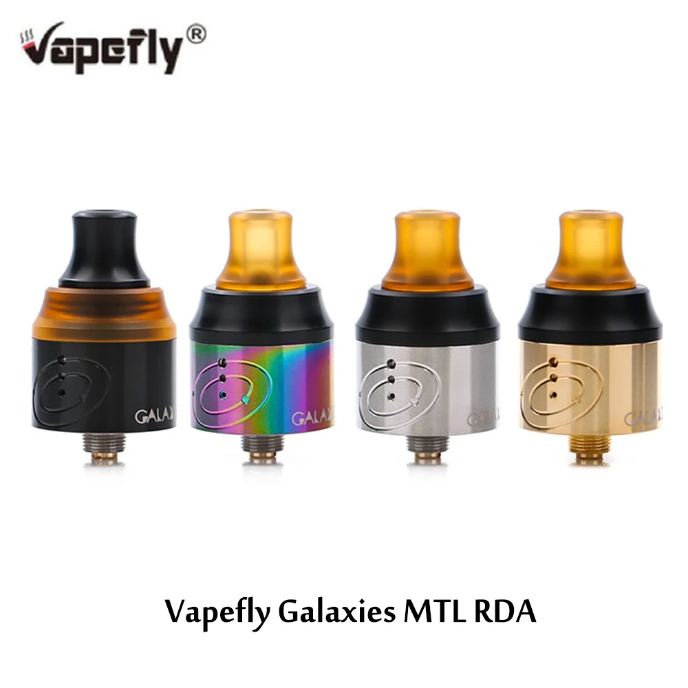 

New Arrival Vapefly Galaxies MTL RDA 22mm MTL electronic cigarette atomizer 510 thread RDA Replaceable Single Coil RDA
