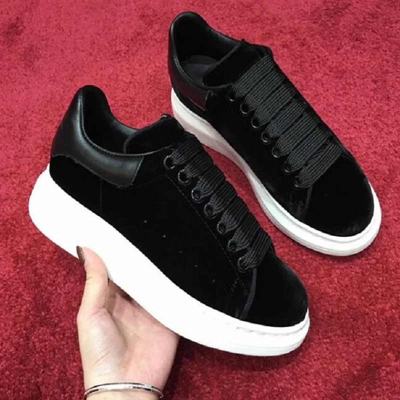 European Station 2020 New Heavy Bottom Outdoor Air-permeable Velvet Leather Luxurious Pairs of Elevated Muffin Sports Shoes | Спорт и
