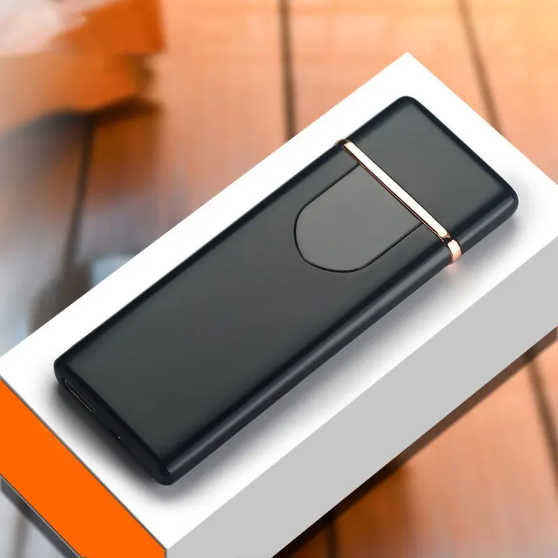 Прикуриватель сенсорный экран сенсор компактный умный датчик USB Перезаряжаемый сенсорный экран беспламенная зажигалка с индикатором батареи