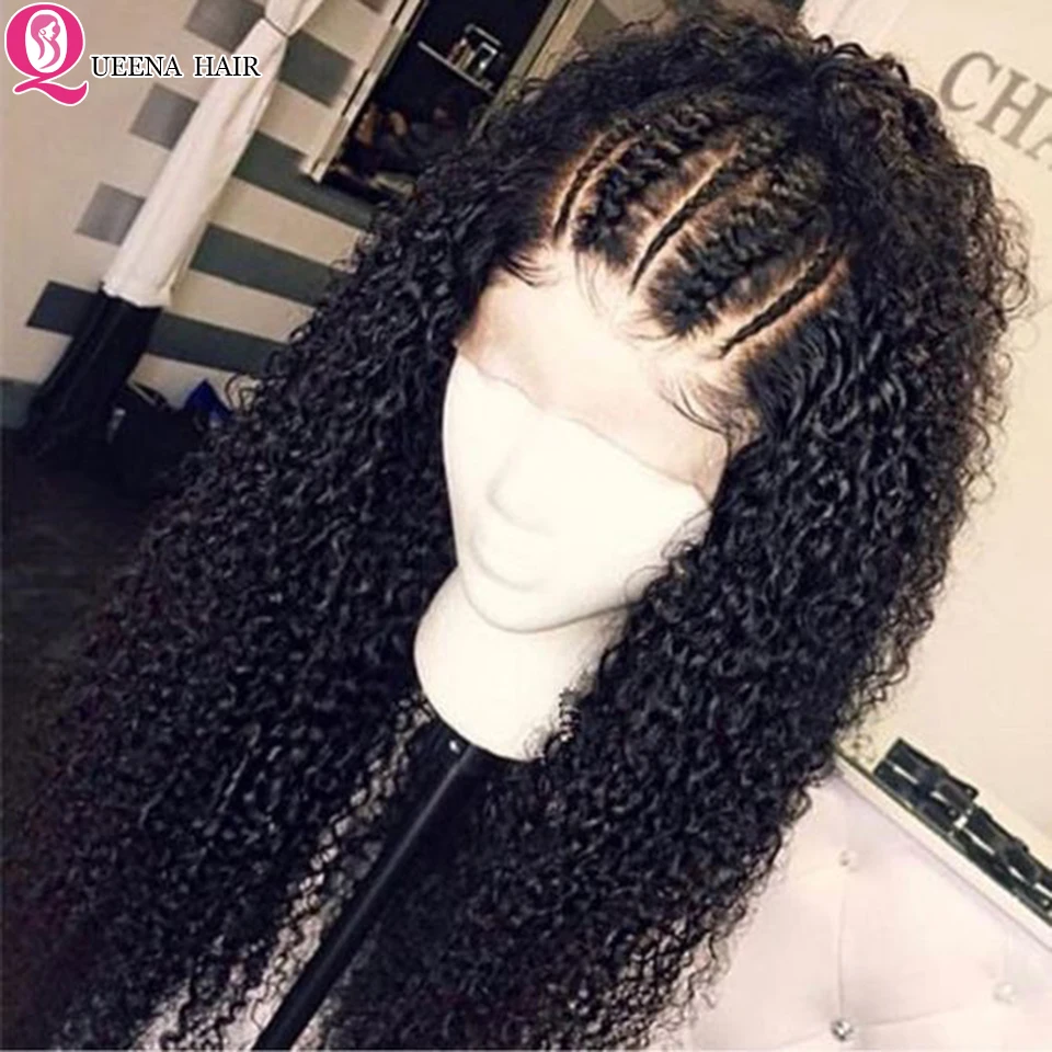kinky curly Lace wigs pre plucked