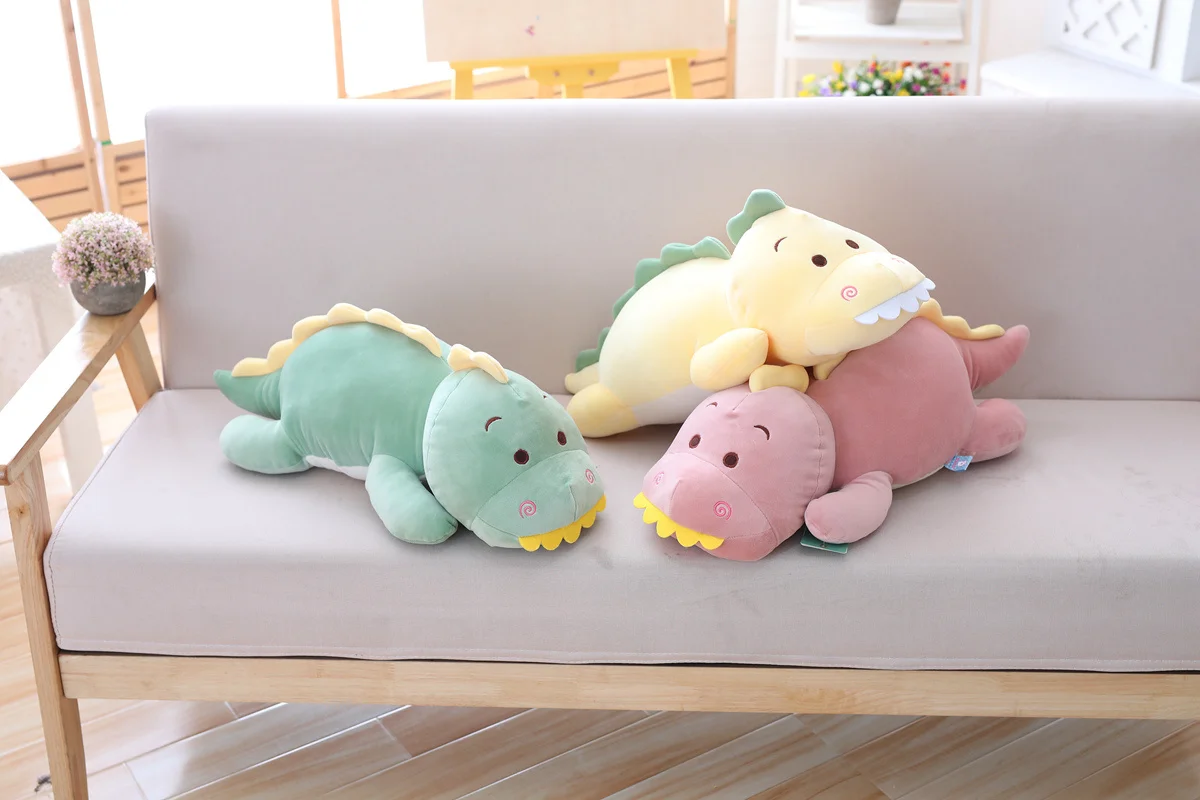 60/75/90 см Kawaii Плюшевые игрушки, динозавр Куклы Мягкие Животные мягкие игрушки для Для детей Детские Подарочные "Русалка" симпатичная верхняя одежда зеленый плюшевый динозавр ie игрушка