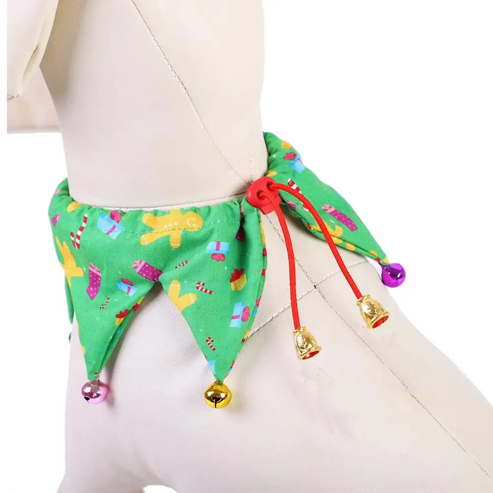 Christmas Series Pet Adjustable Collar Dog Bells Cat Bow Tie Pet Supplies Dog Necklace For Puppy Baby Cat Christmas Decoration