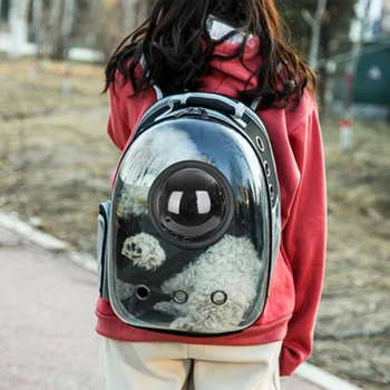 

Portable Capsule Breathable Pet Bag Outdoor Pet Dog Carrier Bag Pet Dog Front Bag New Out Double Shoulder Travel Backpack
