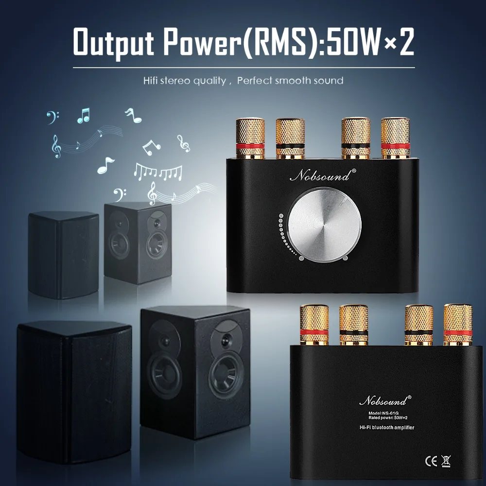 Stereo, Amplificador de Carro para Áudio Doméstico, 50W + 50W, 12V, TPA3116