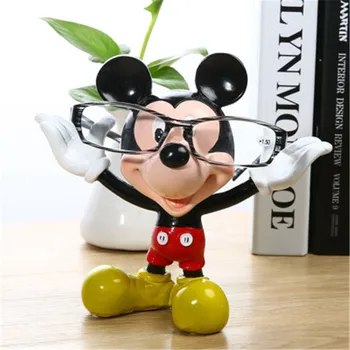 

Disney Mickey Mouse Glasses Stand Resin Crafts Lovely Eyeglasses Sunglasses Stand Holder Rack Animal Home Decor Best Gift M4985