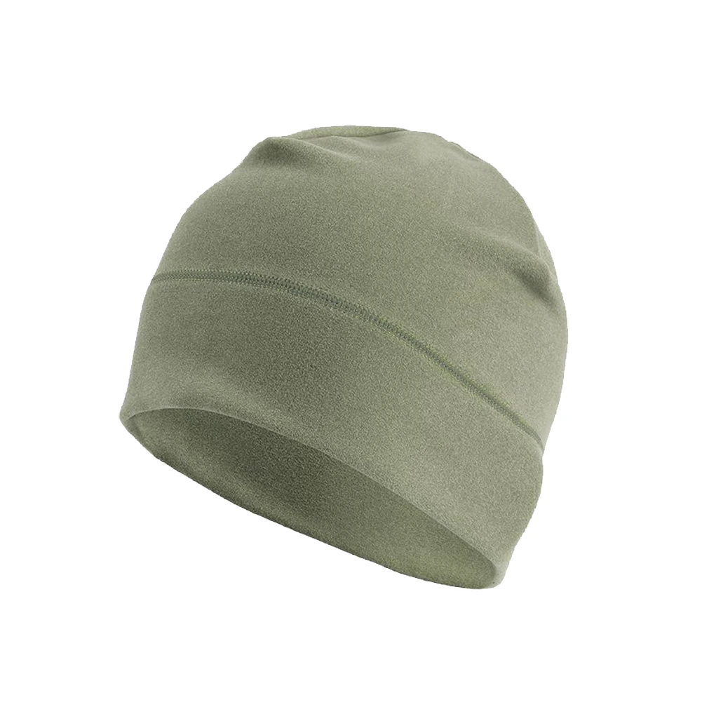 Зеленый Women Men Hiking Dome Elastic Hat Thermal Solid Outdoor Sports Warm Cycling Sweat Absorption Winter Running Windproof - Цвет: Зеленый
