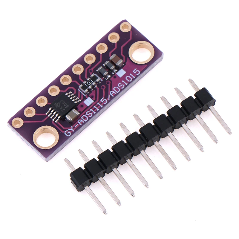 I2C ADS1115 16 бит ADC 4 канальный модуль с программируемым усилителем 2 0 В до 5 для Arduino