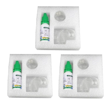 

3 Set Fish Tank Aquarium CO2 Glass Drop Checker Monitor The Correct Levels of CO2 for Aquarium