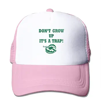 

Don't Grow Up It's A Trap Mesh Baseball Caps Unisex Trucker Style Hats Pink