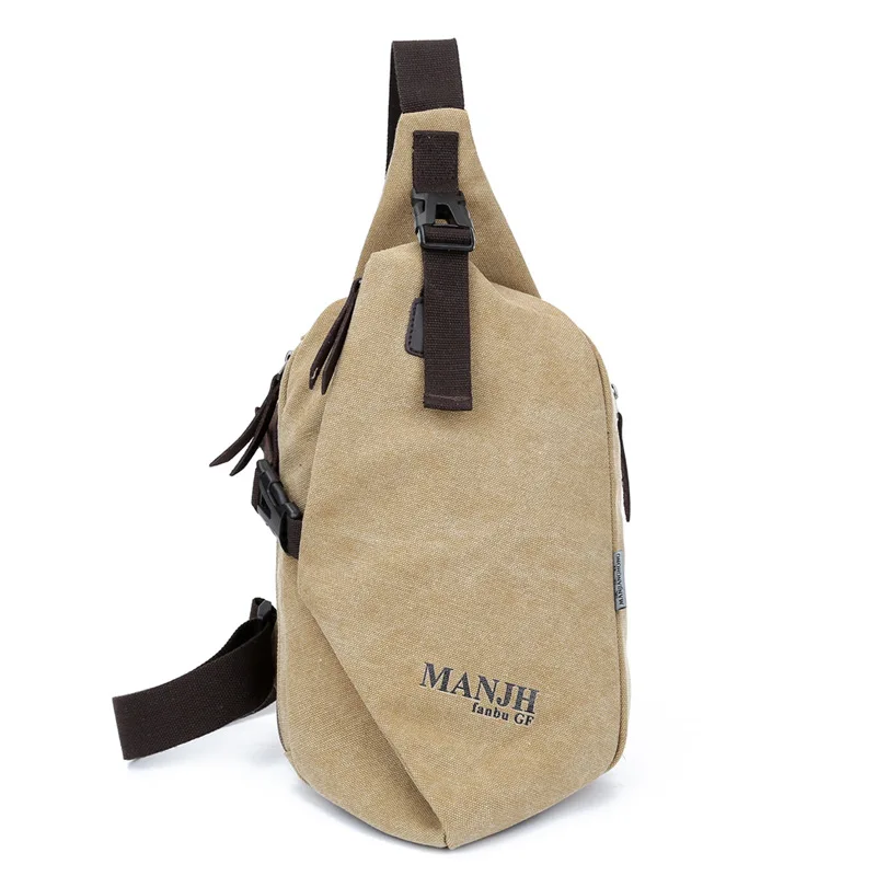 

Manufacturers Direct Selling Korean-style Casual Men Small Chest Bag Sports Canvas Bag Men's Bag Multi-functional Outdoor Should