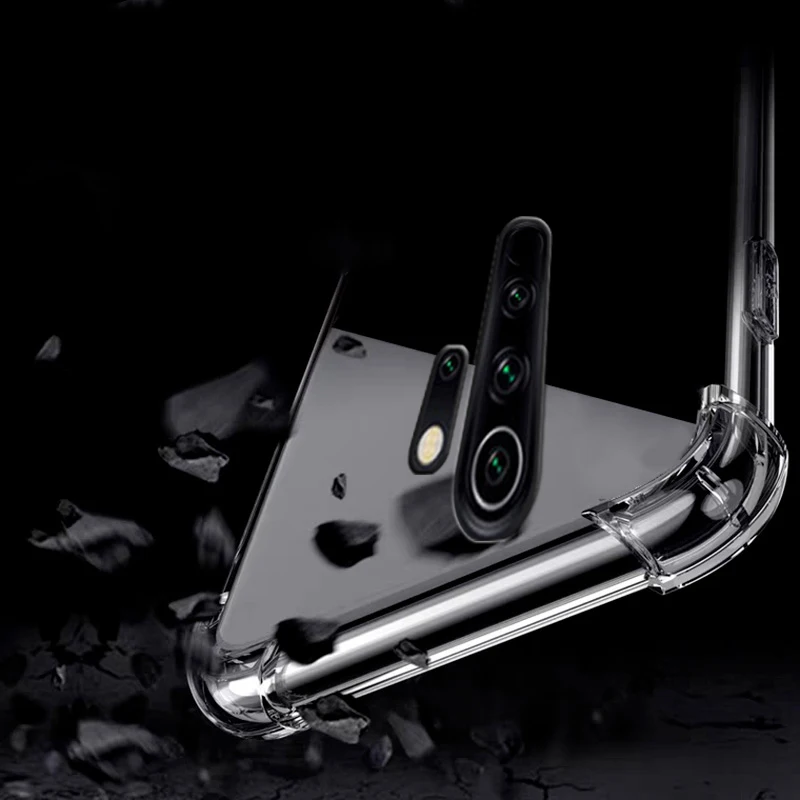 Прозрачный чехол из ТПУ для Xiaomi Redmi Note 8 Pro мягкий силиконовый телефона прозрачная