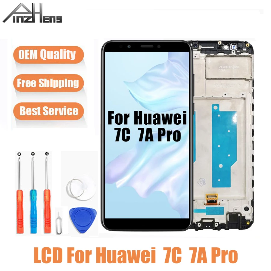 Оригинальный экран PINZHENG AAAA для Huawei Honor 7C 7A Pro ЖК дисплей сенсорный дигитайзер