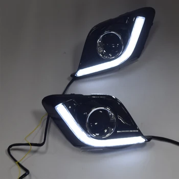 

For Mazda 3 Mazda3 Axela 2014 2015 2016 Led Drl Daytime Running Light Cover Super Bright White with Dimmed Function