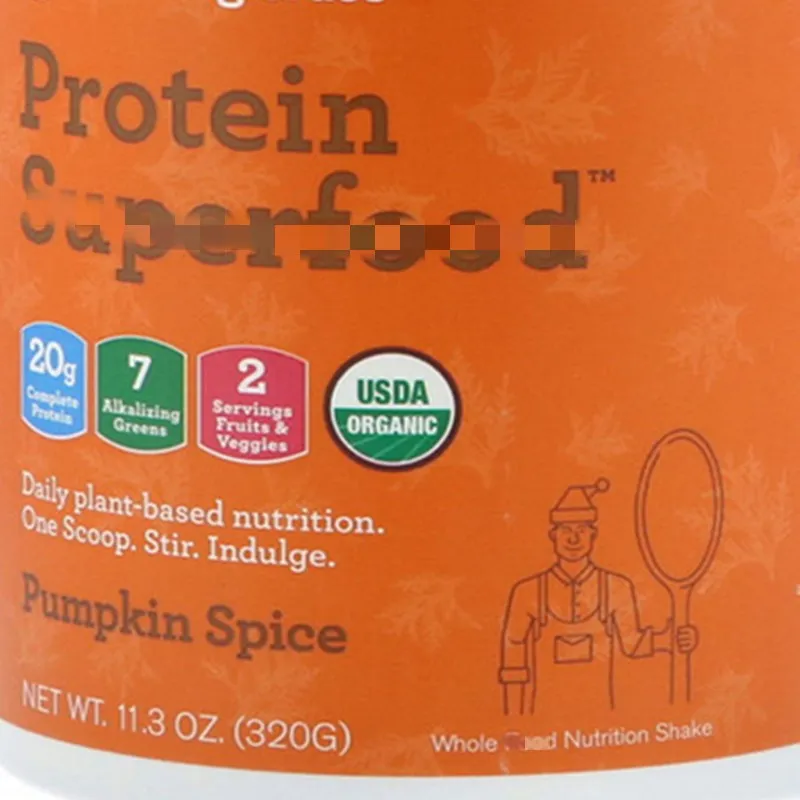 

Protein Green mixture, Holiday Pumpkin Five fragrance, 11.3 oz (320 g)