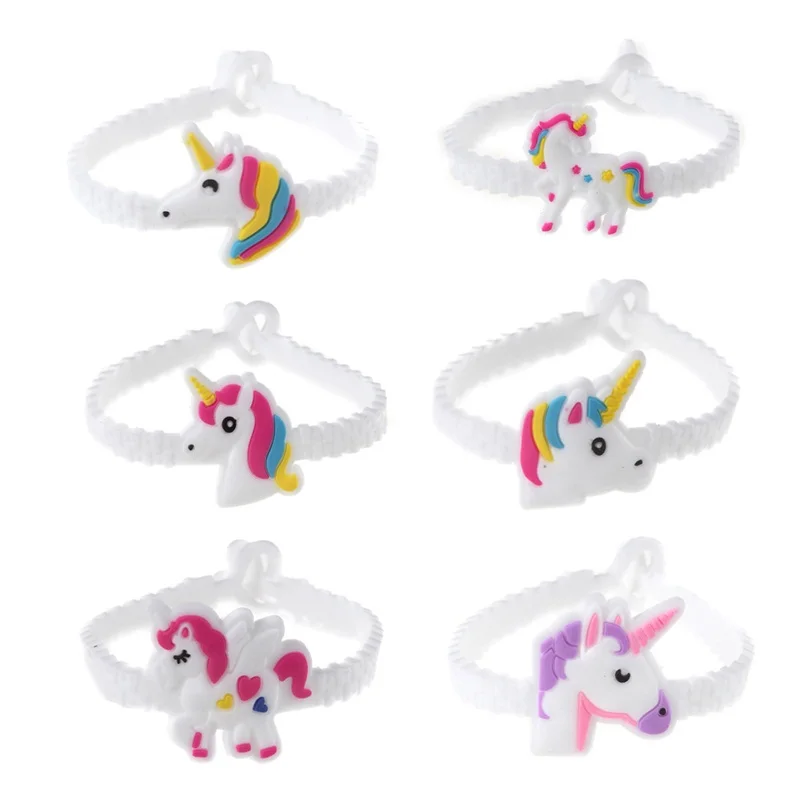 

1pc Fashion Children Lovely Animal Unicorn Bracelet Wristband Kids Mix Styles Charm Birthday Party Gift Bracelets