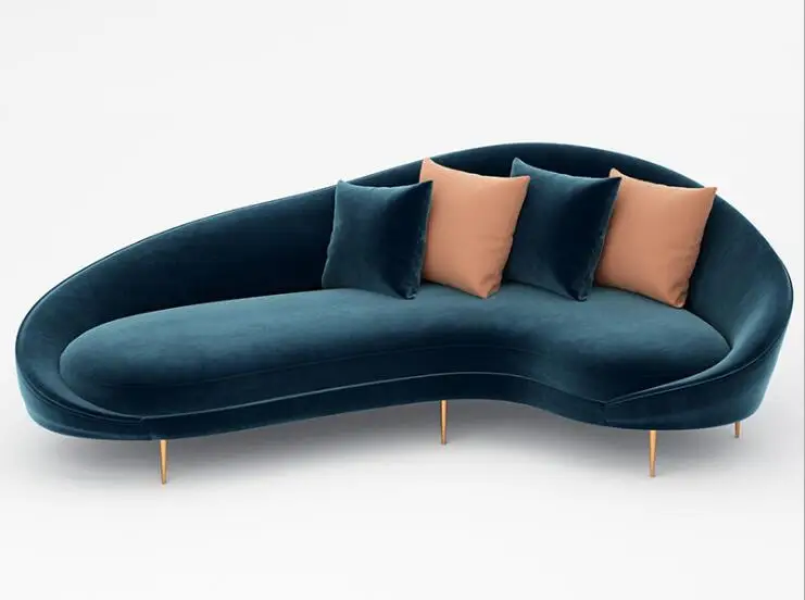 NICE curved mini sofa Beauty salon sofa