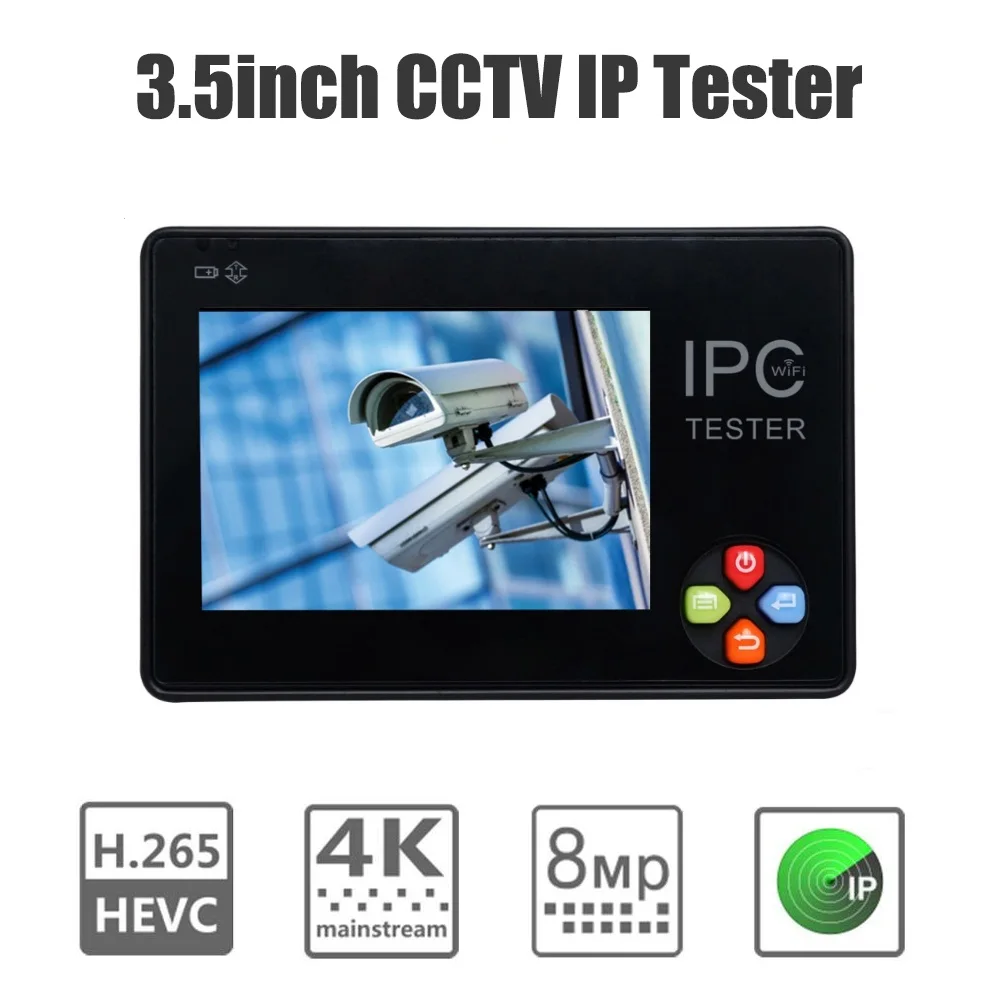 3,5 дюймов H.265 4K IP монитор CCTV тестер IP AHD CVI CVBS TVI ip-тестер камера ONVIF PTZ wifi 12V1A беспроводной выход wifi видео