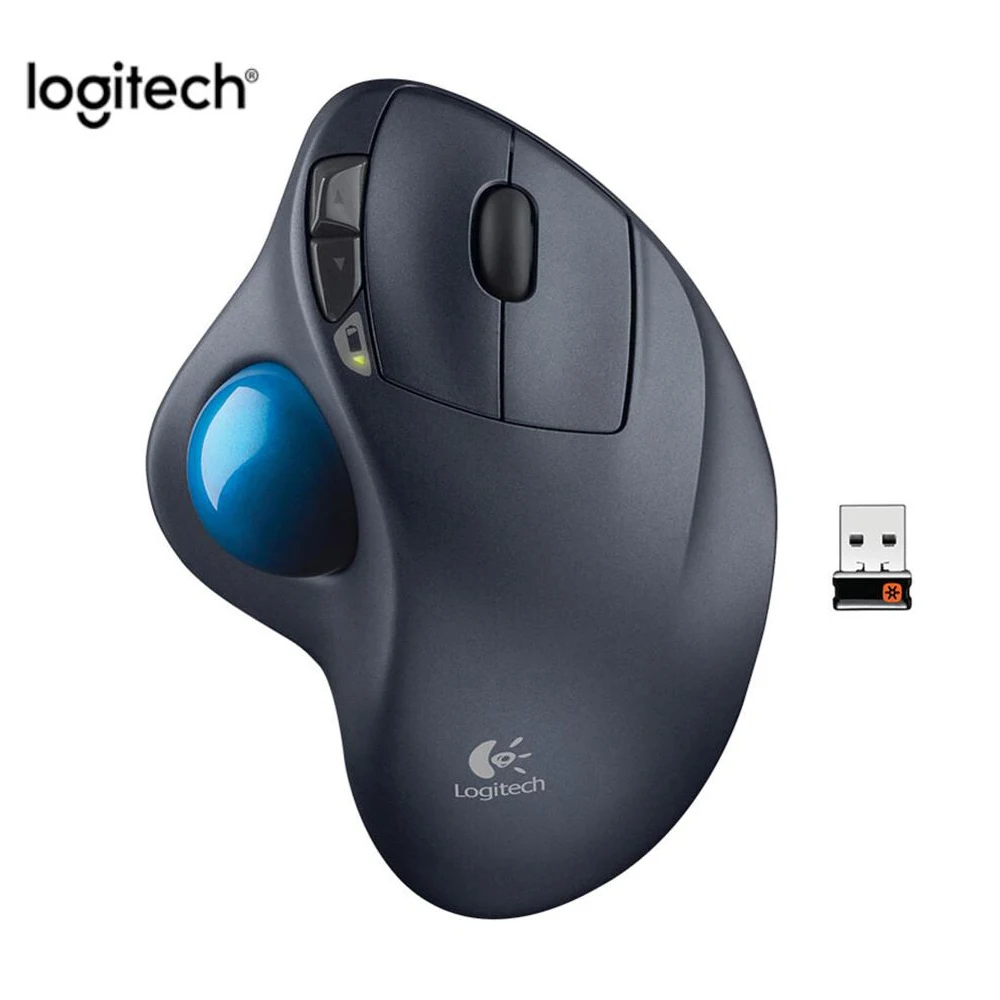 Профессиональная беспроводная мышь Logitech M570 2 4 GHz эргономичная Вертикальная