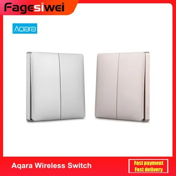 

2019 NEW Aqara Wireless Switch APP Control Switch Zigbee Smart Light Switch Wireless Version With 2 Colors In Stock