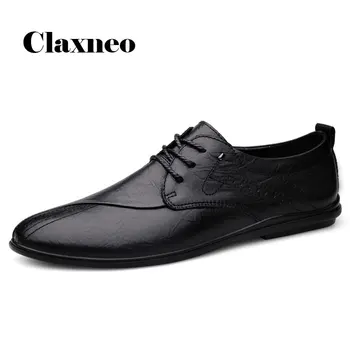 

Man Shoes Leisure 2020 Autumn Men's Leather Shoe Genuine Leather Derby Footwear Design Casual Oxfords New Arrivals