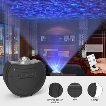 

USB Rechargeable Theater Star Projector Wedding Party Portable LED Night Light Mini Colorful Home Atmosphere Adjustable Modes