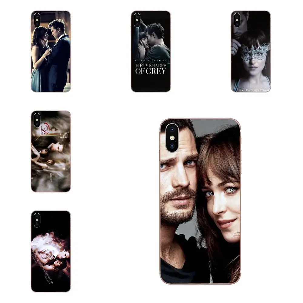 

50 Fifty Shades Of Grey Movie For Apple iPhone X XS Max XR 4 4S 5 5C 5S SE 6 6S 7 8 Plus Silicone Transparent Cover Cases