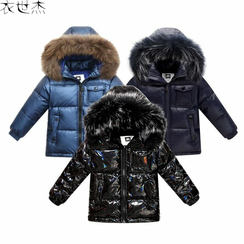 

winter down jacket for boys 2-8 years children's clothing thicken