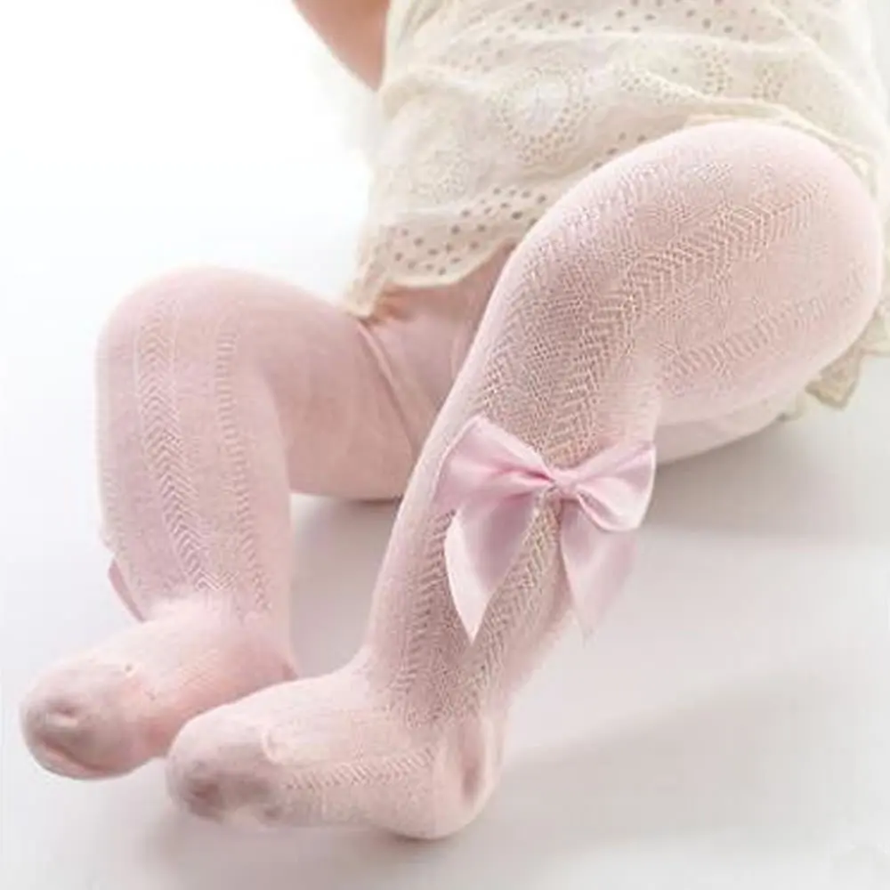 Collant per bambina per bambini colori caramelle scava fuori fiocco collant danza classica collant. Kid Toddler Bowknot Fishnet Lovely Pantes