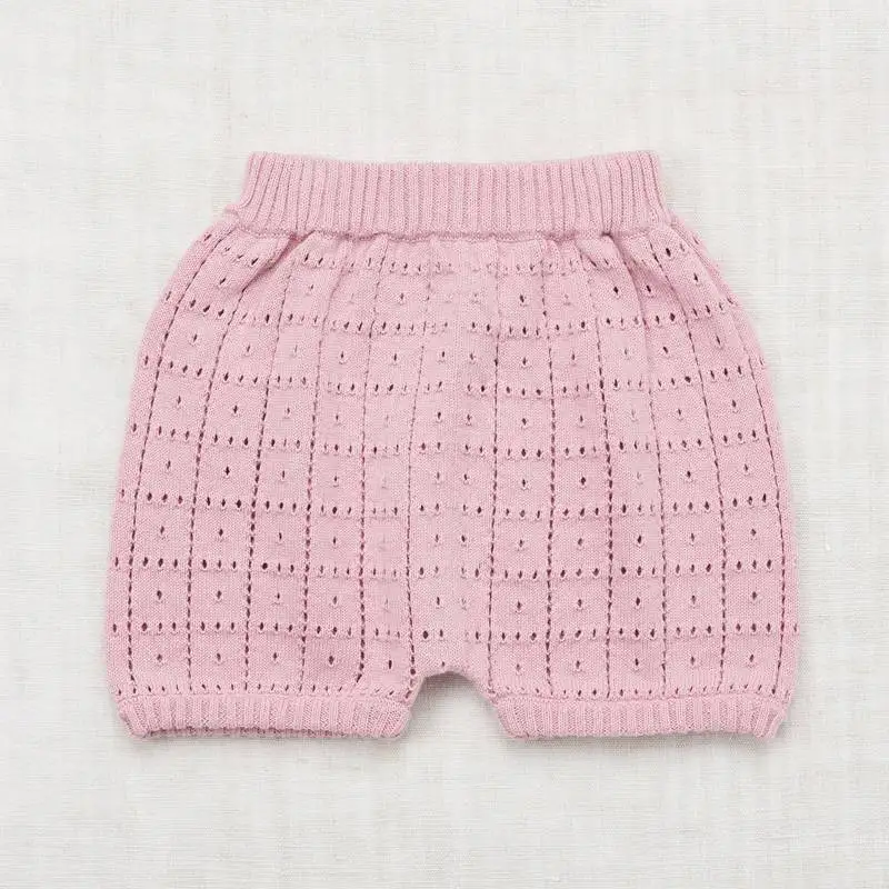 pink shorts Свитер для девочек и мальчиков, жилет, штаны, одежда г., детские осенние комплекты одежды полосатая одежда с оборками для мальчиков и девочек - Цвет: pink shorts