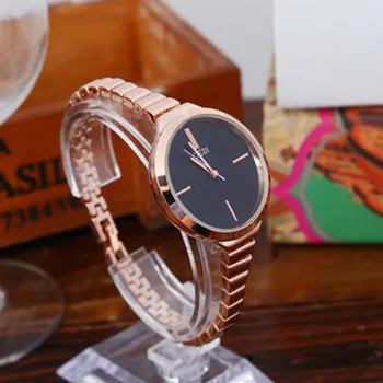 

Luxury Silver Clock Reloj Classic Casual Alloy Fashion Casual Quartz Wristwatch Elegant Lady Rose Gold Watches Gift for Ladies
