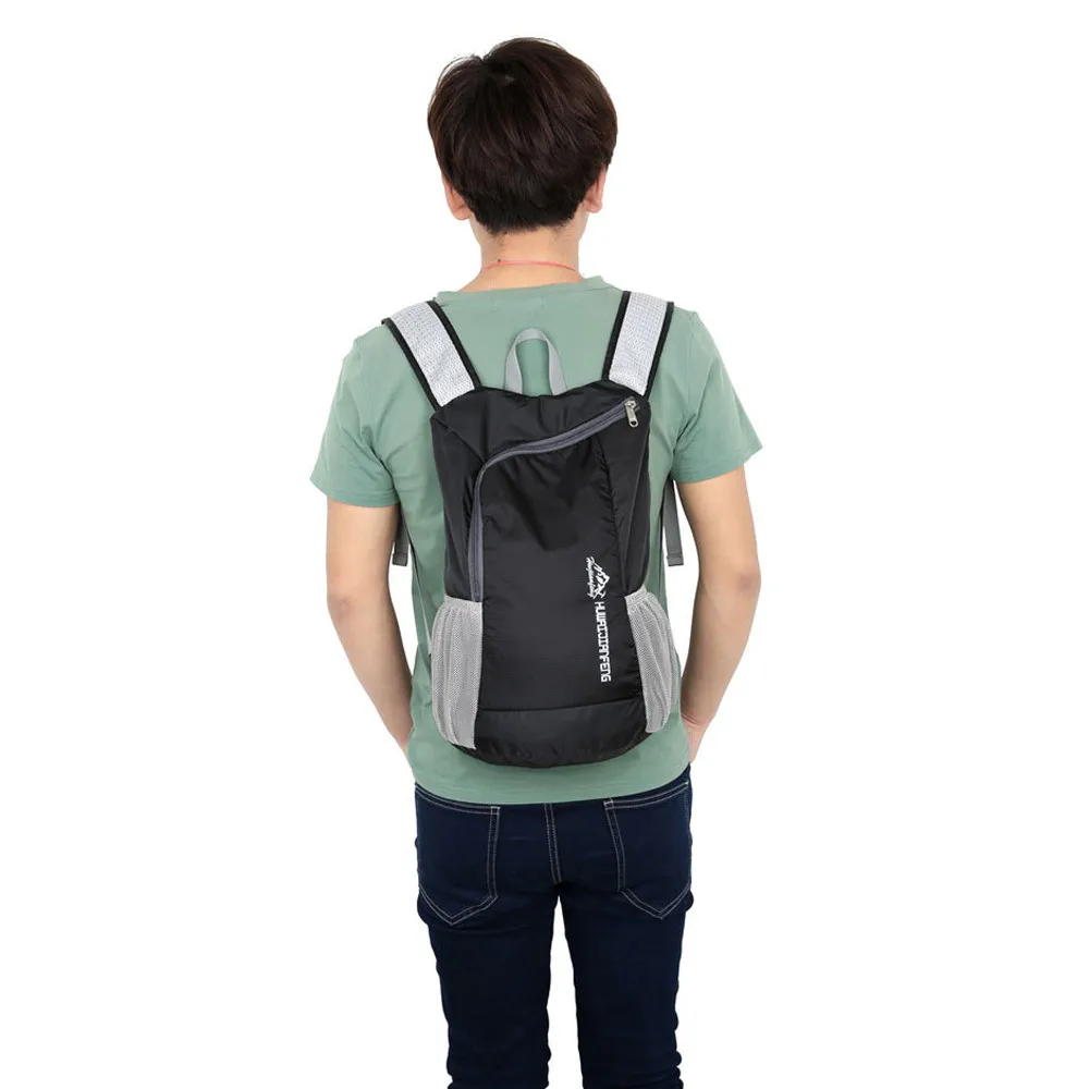 Открытый водонепроницаемый складной рюкзак школьный satchelдорожная Спортивная походная сумка для ноутбука с регулируемыми ремнями для мужчин и женщин