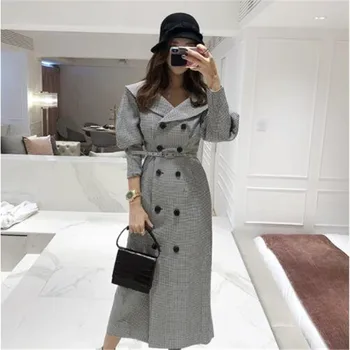 

Fashion women comfortable warm long coat new arrival high quality OL temperament outerwear thick holiday outdoor trend trench