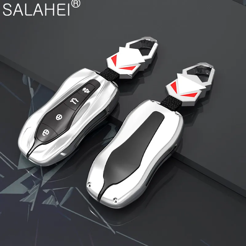 

Zinc Alloy+silica Gel Protection Car Key Case Cover For Geely New Emgrand GS X6 SUV EC7 Auto Smart Key Protect Holder Shell