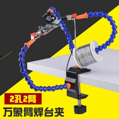 

Model Airplane 3 Claw Multi-functional Aluminium Alloy Solder Stage WANXIANG Arm Welding PCB Repair Circuit Board Clip Zhuo Auxi