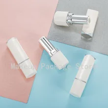 10/30/50pcs пустая белая Треугольники 12,1 мм трубка губной помады бальзам для губ контейнер для косметики многоразовая губная помада оболочки упаковки домашнее