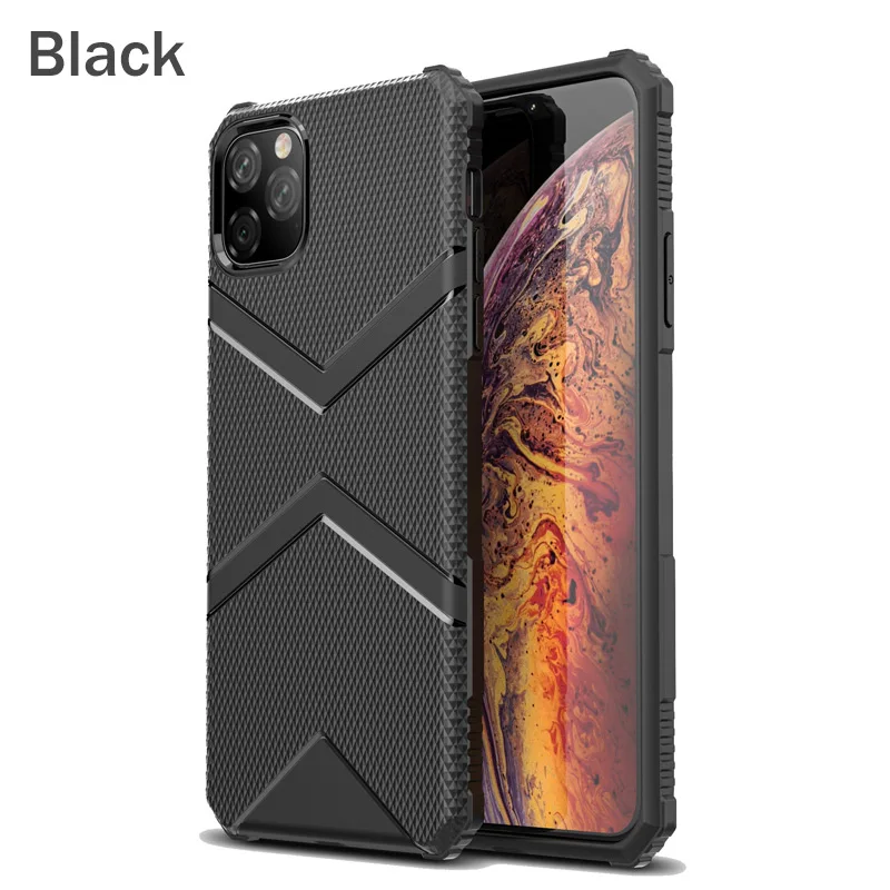 Рок чехол для телефона для iPhone 11 Pro Max чехол Силиконовый Мягкий противоударный защитный чехол для iPhone XR XS X 7 8 Plus чехол-накладка - Color: Black