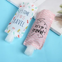 100 мл пустая бутылка для хранения косметики многоразовая трубка для путешествий Портативный Сжимаемый контейнер жидкий шампунь дозатор для лосьона пресс-мешок