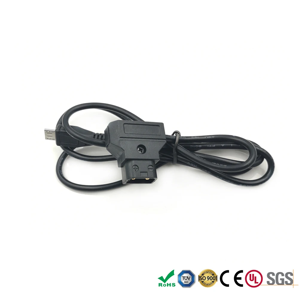 Кабель питания Tilta Nucleus Nano Follow Focus P-tap D-tap для Micro USB 90 градусов под прямым углом |