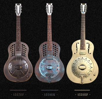 

Jonathan 15 series resonator guitar, resophonic guitars, Metal Body Duolian guiatrs