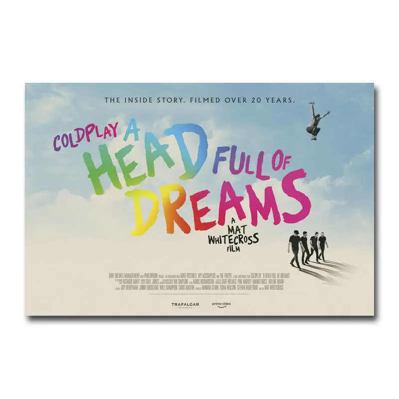 Coldplay A Head Full of Dreams Movie 2 Настенная Наклейка Шелковый плакат художественный