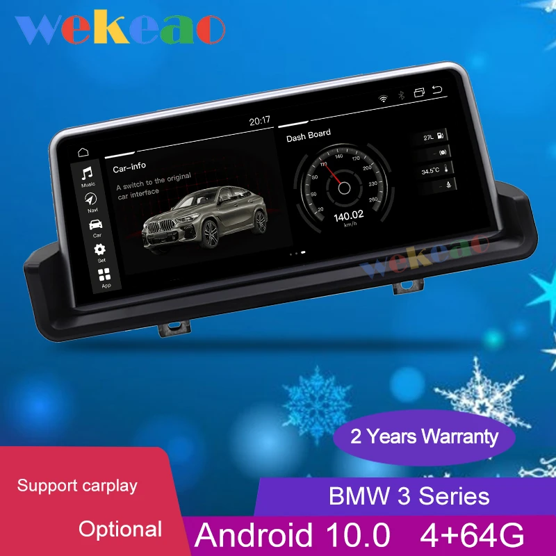 Wekeao 10 25 &quotсенсорный экран Android 0 автомобильный DVD плеер для BMW 3 серии E90 E91 E92 E93 Авто