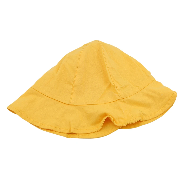Korean Summer Style Children's Sun Hats Colorful Baby Girls Cotton Sun Bob Caps Bucket Hats Comfortable Anti-UV Fisherman Hats
