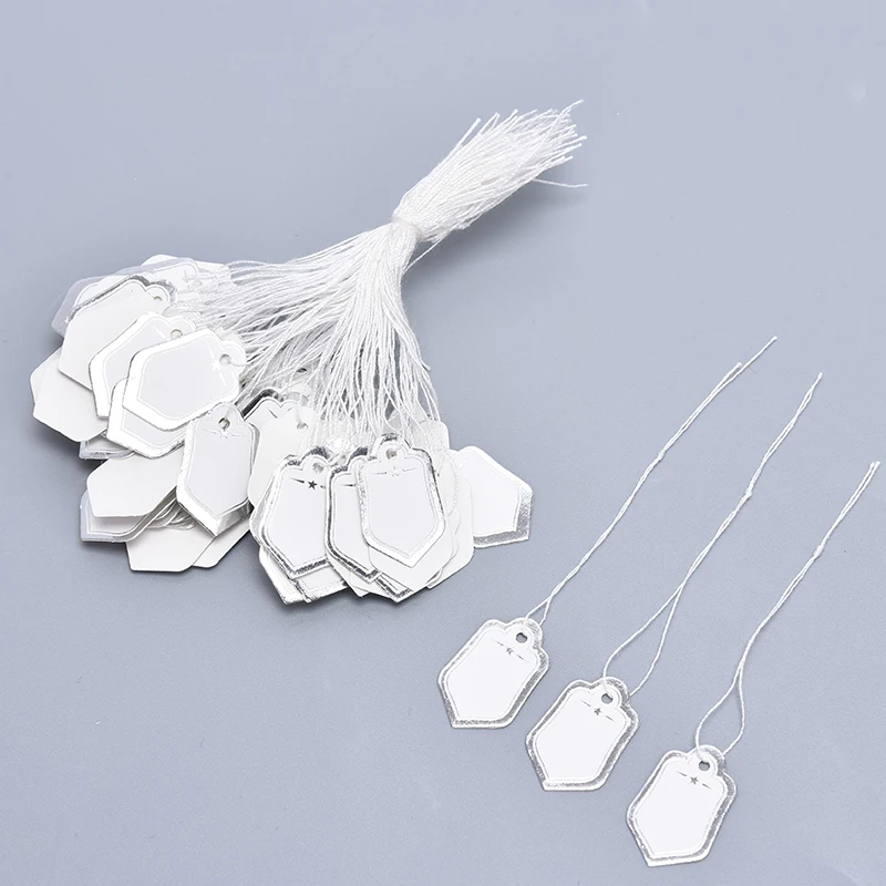 200pcs Price Label Tags Watch Jewelry Display Merchandise Paper Cards Pentagram Blank Tag | Дом и сад