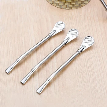 

500 pcs/lot 304 stainless steel Mate Straws Mate Bombillas Yerba Filter Drinking Straw Bar Accessories Length