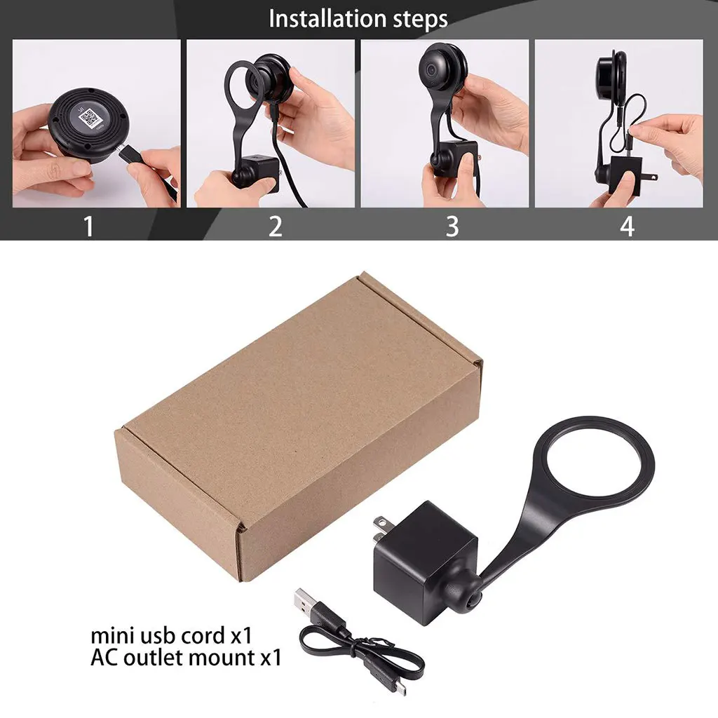 США Plug AC Outlet Mount 360 градусов Поворотный Настенный кронштейн держатель для гнезда Cam крытый и Drop Cam Pro Аксессуары для камеры