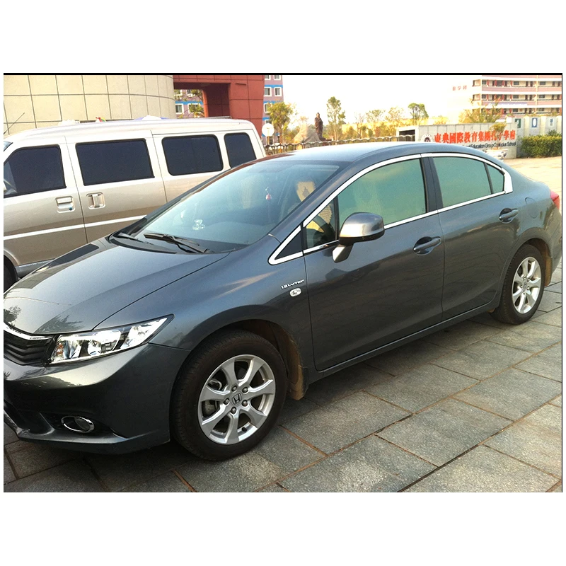 Оконная отделка lsrtw2017 из нержавеющей стали для honda civic 2011 2012 2013 2014 2015 седан 9