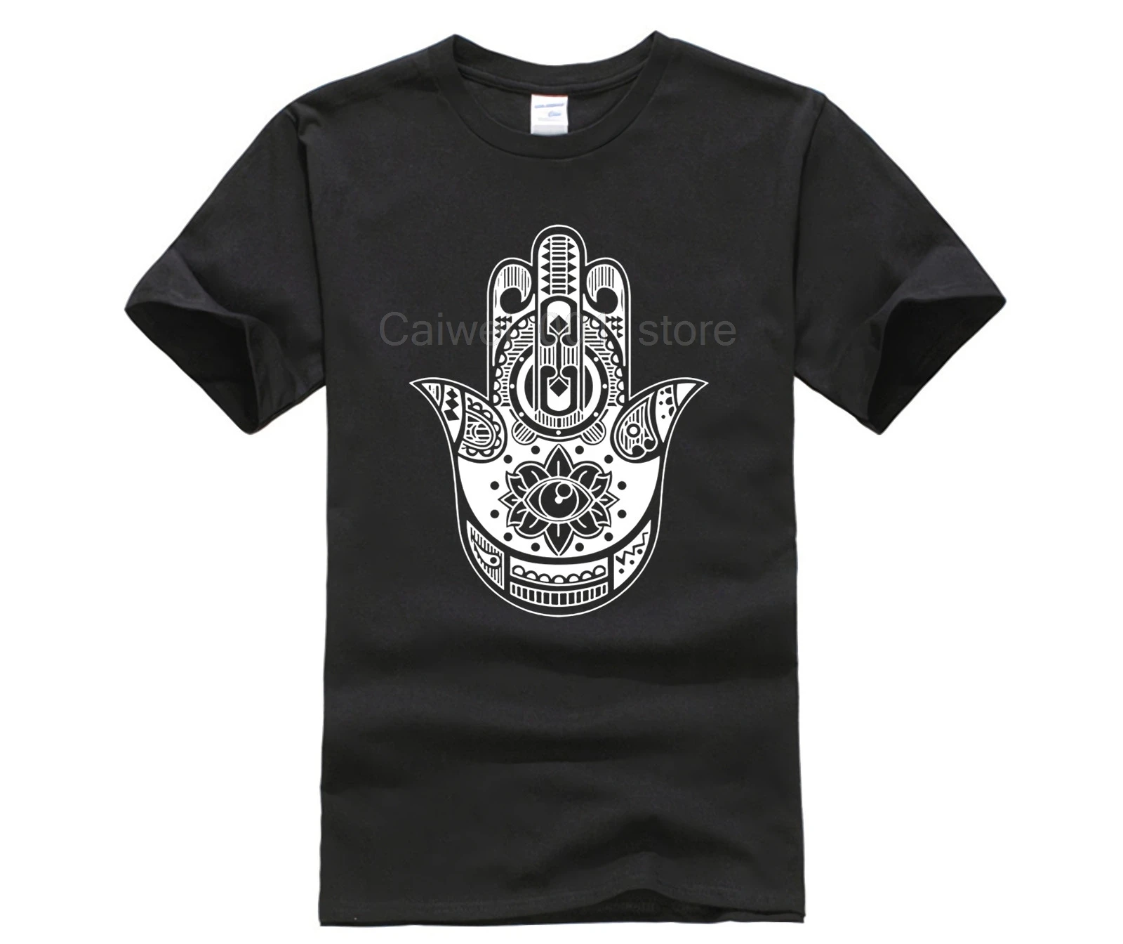 Новая летняя мужская повседневная футболка с принтом Хамса Hand Boho Kitsch Khamsa Defend Evil Eye